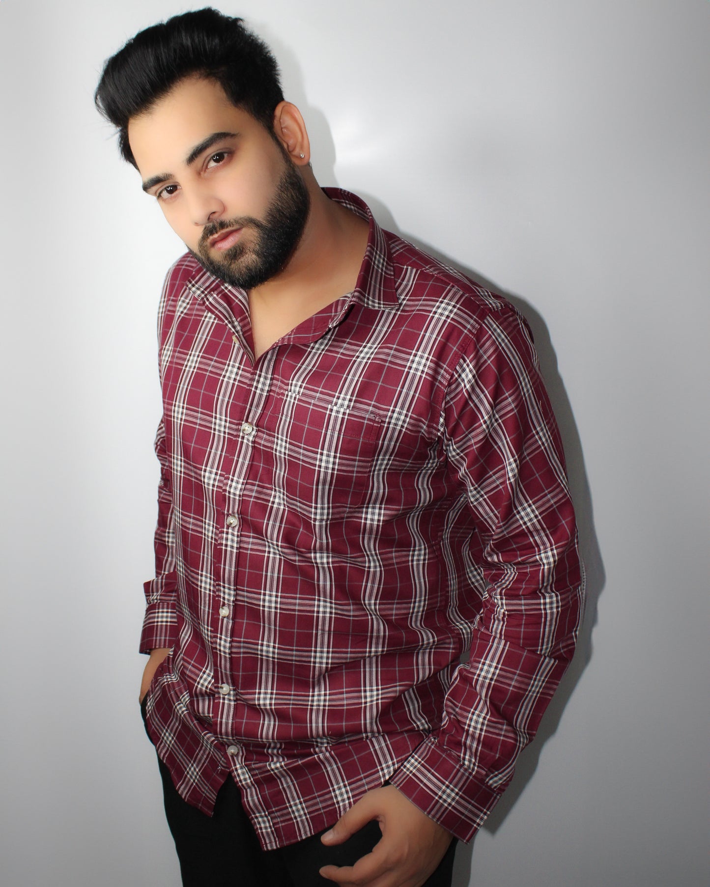 Montx Men's Pure Cotton Shirt - Red & White Checked - Montx The Clothing Brand