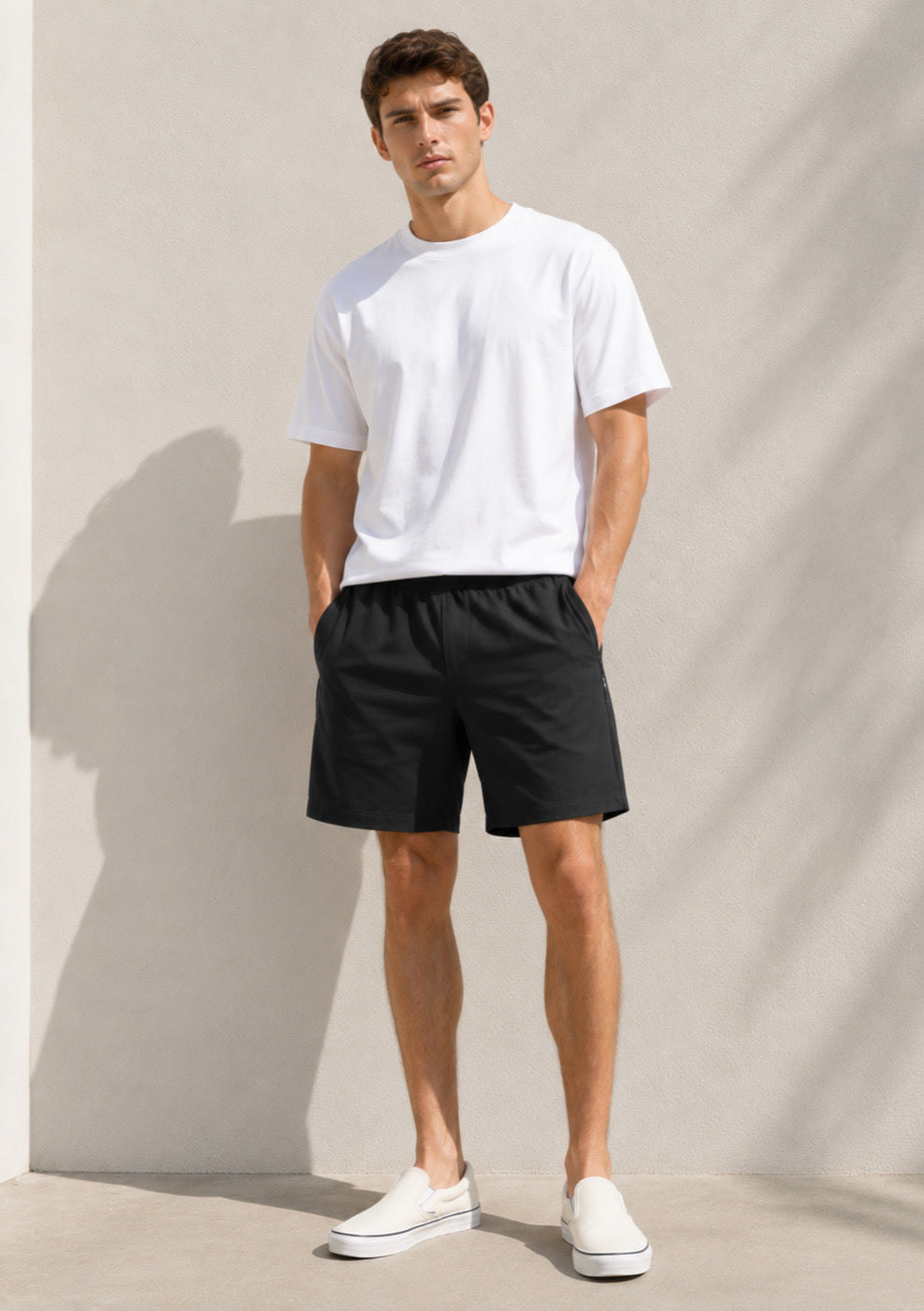 Montx Men’s Cotton Shorts with Back Pocket – Black Color - Montx The Clothing Brand