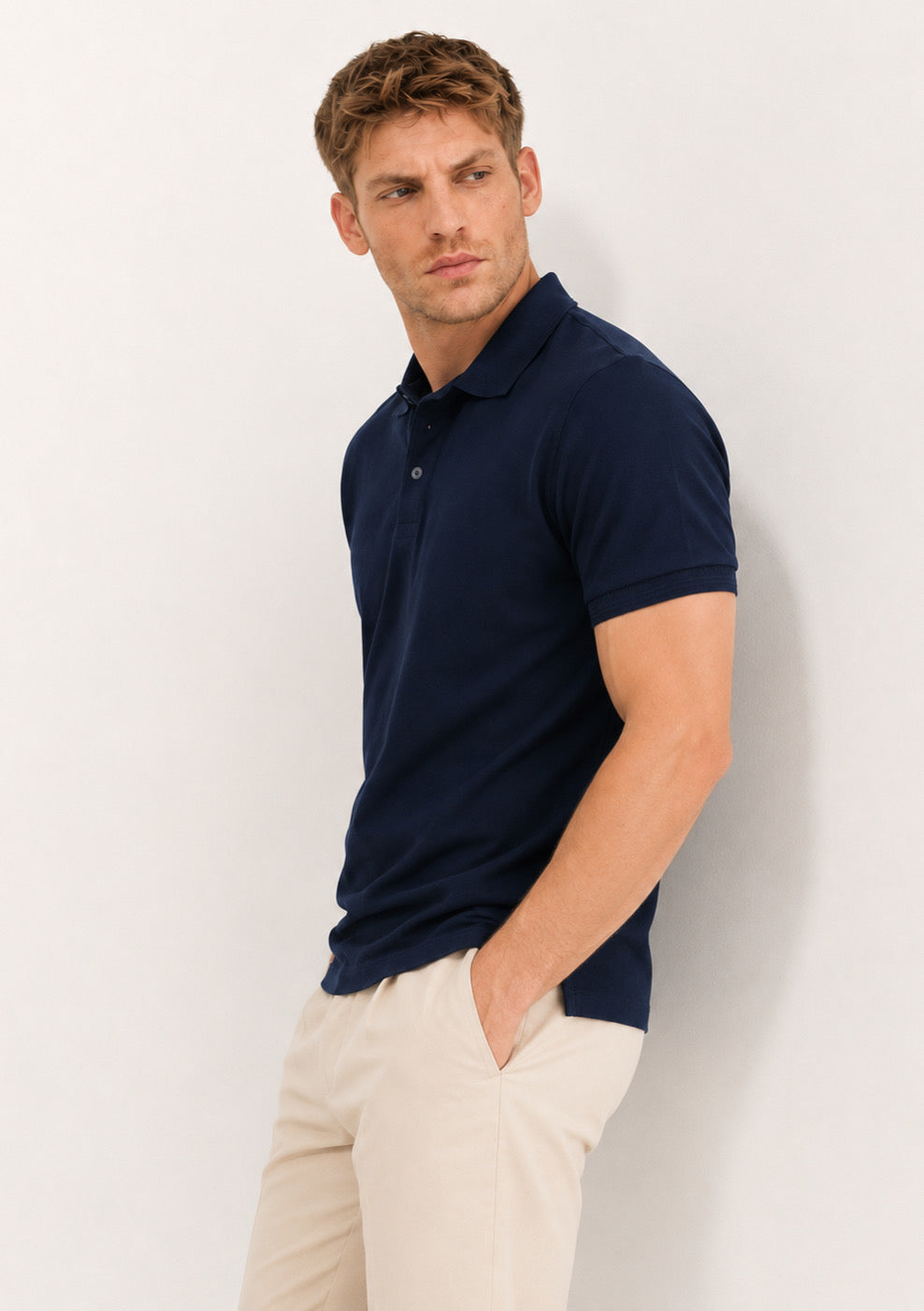 Montx Men’s Navy Blue Premium Cotton Polo T-Shirt - Montx The Clothing Brand
