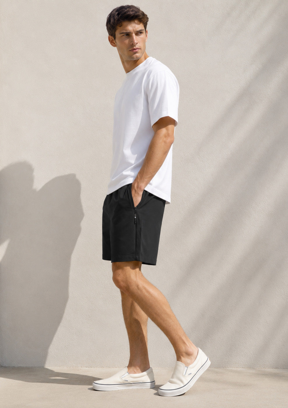 Montx Men’s Cotton Shorts with Back Pocket – Black Color - Montx The Clothing Brand