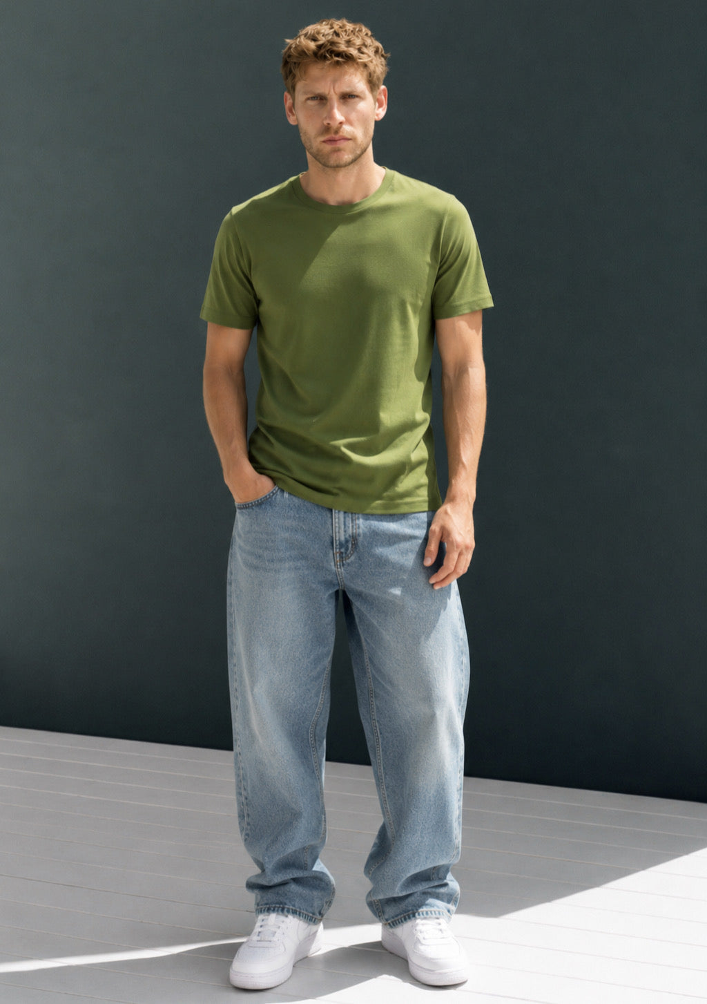 Montx Men’s Olive Green Premium Round Neck T-Shirt - Montx The Clothing Brand