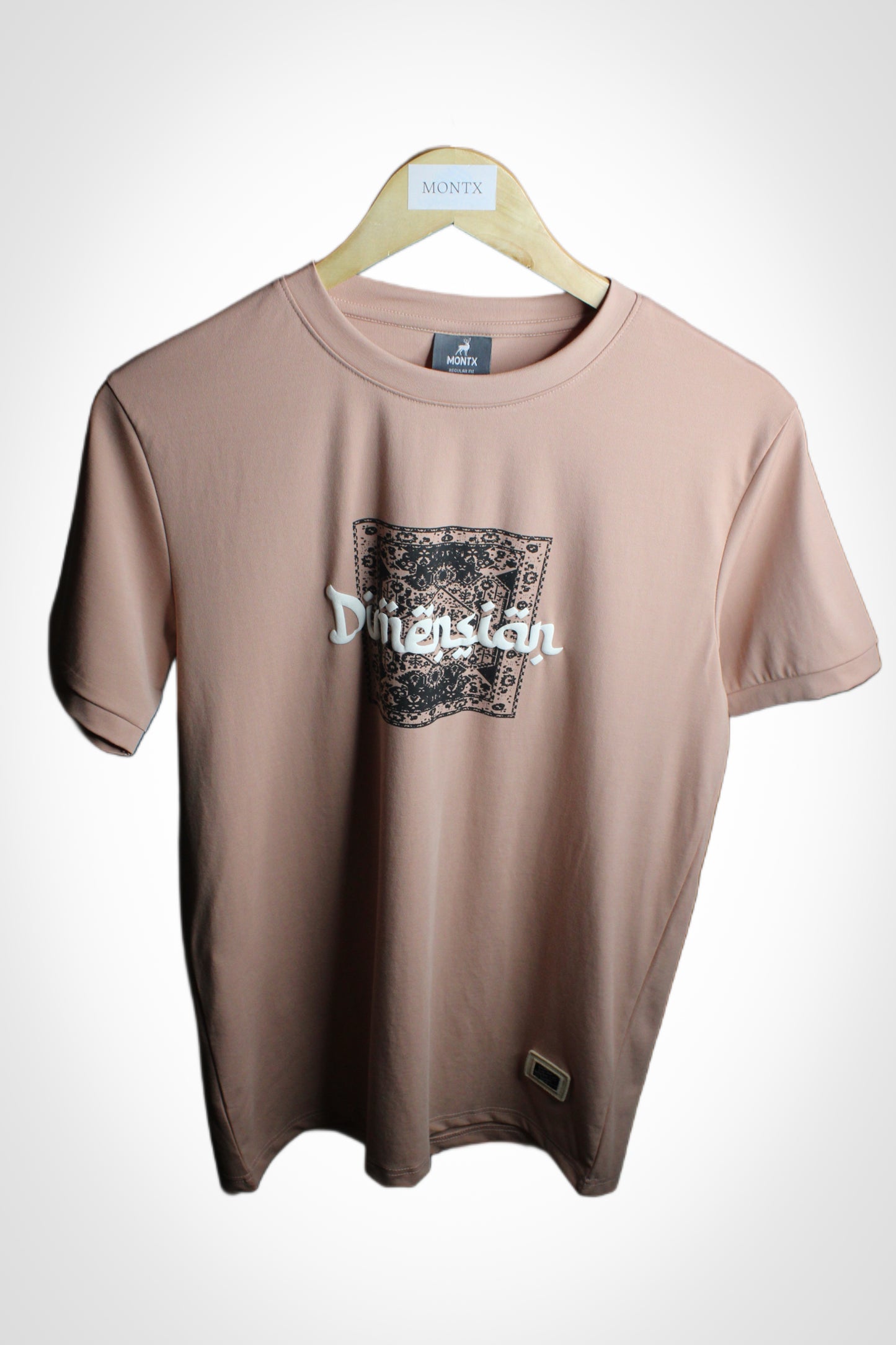 Montx Men's Cotton Round Neck T-shirt  Dimension Print  Regular Fit - Size XL - Montx The Clothing Brand