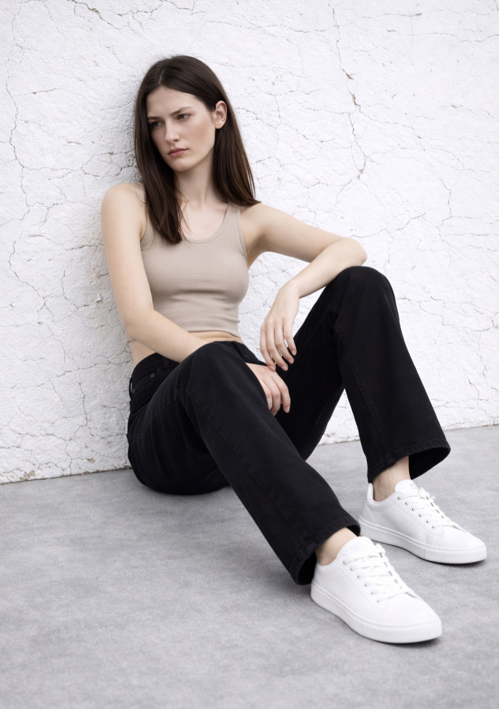 Black cotton-rich denim jeans by Montx The Clothing Brand, straight fit with visible stitching and classic five-pocket design.