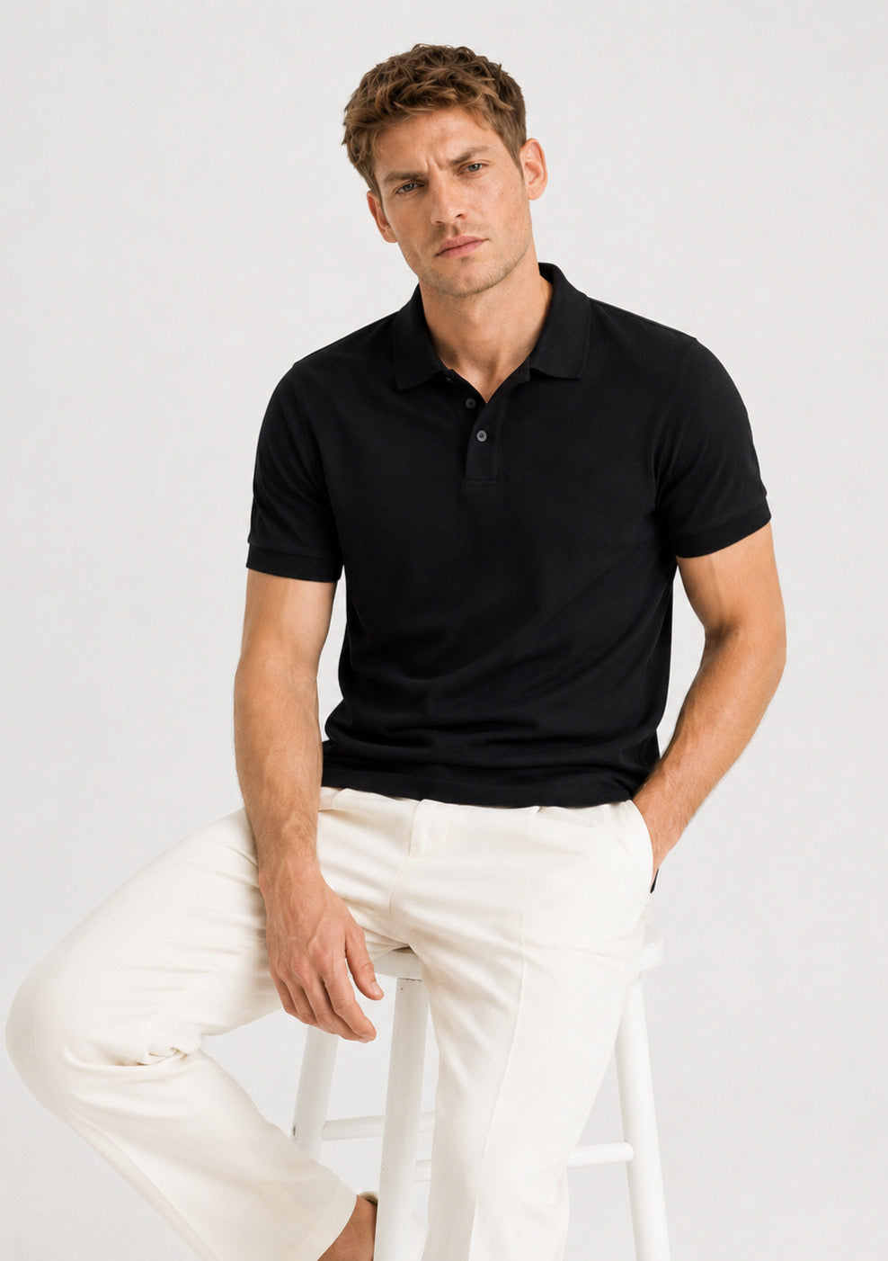 Montx Men’s Black Premium Cotton Polo T-Shirt - Montx The Clothing Brand