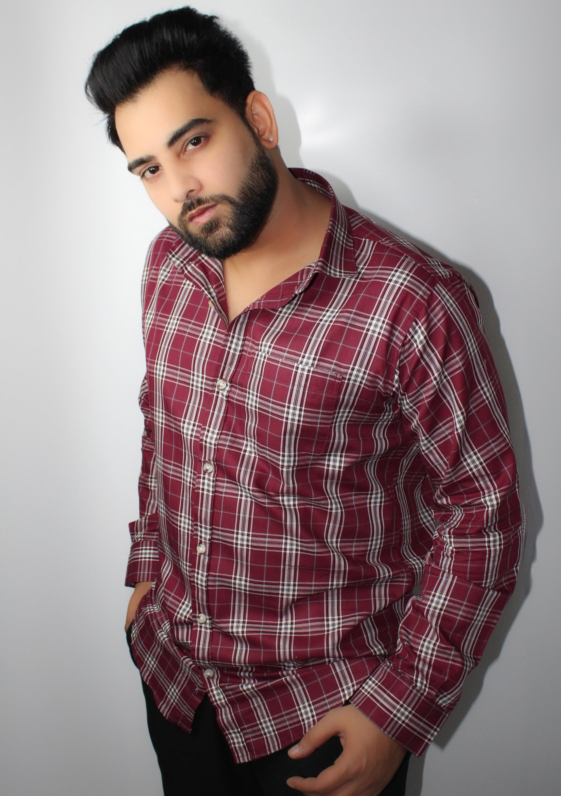 Montx Men’s Pure Cotton Red & White Checked Shirt - Montx The Clothing Brand