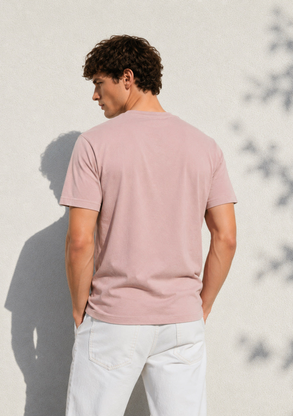 Mountain Camp Graphic Printed Regular Fit T-Shirt for Men – Dusty Pink