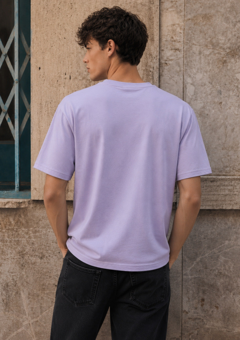 Offroad Culture Graphic Printed Regular Fit T-Shirt for Men – Lavender