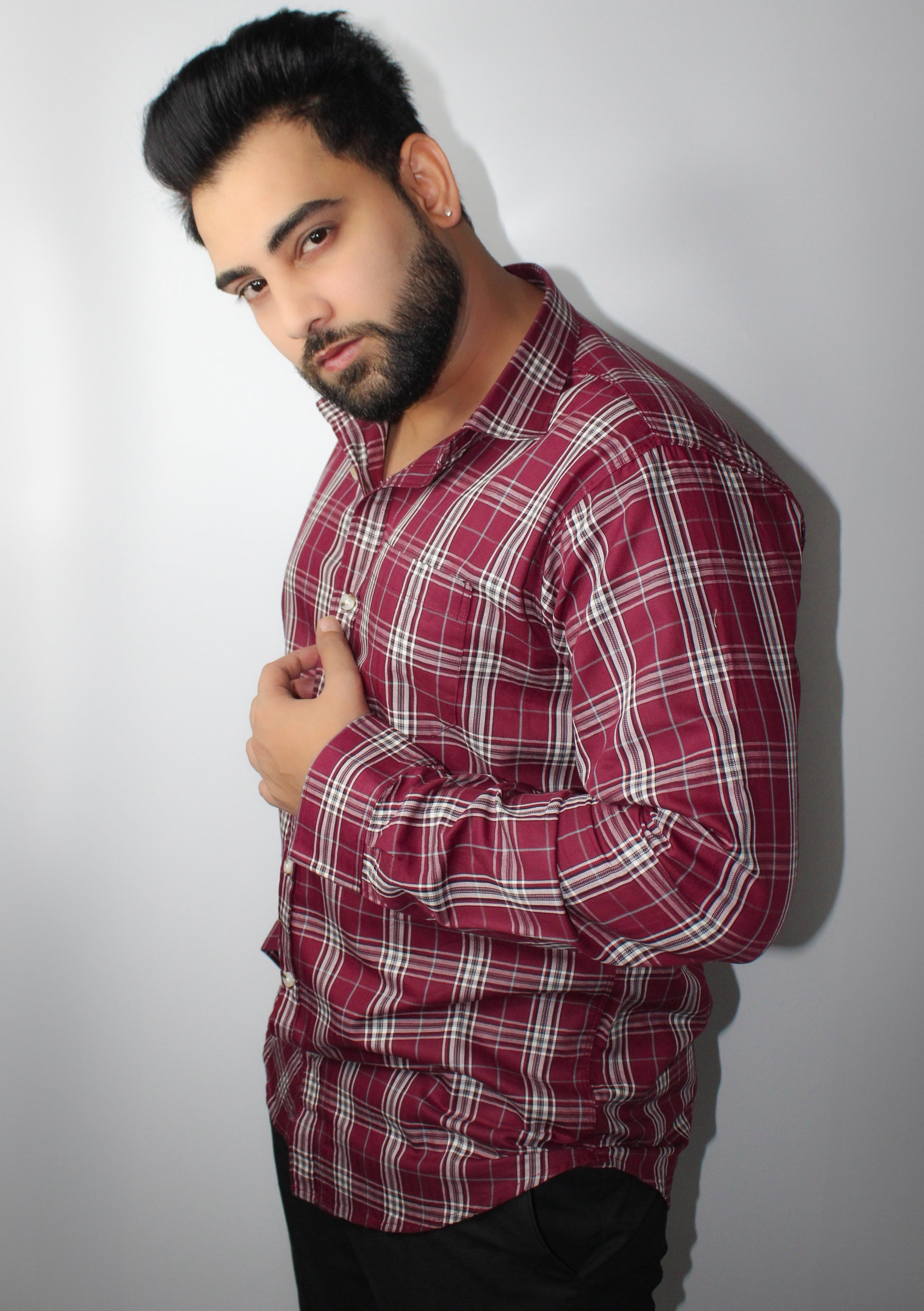 Montx Men’s Pure Cotton Red & White Checked Shirt - Montx The Clothing Brand