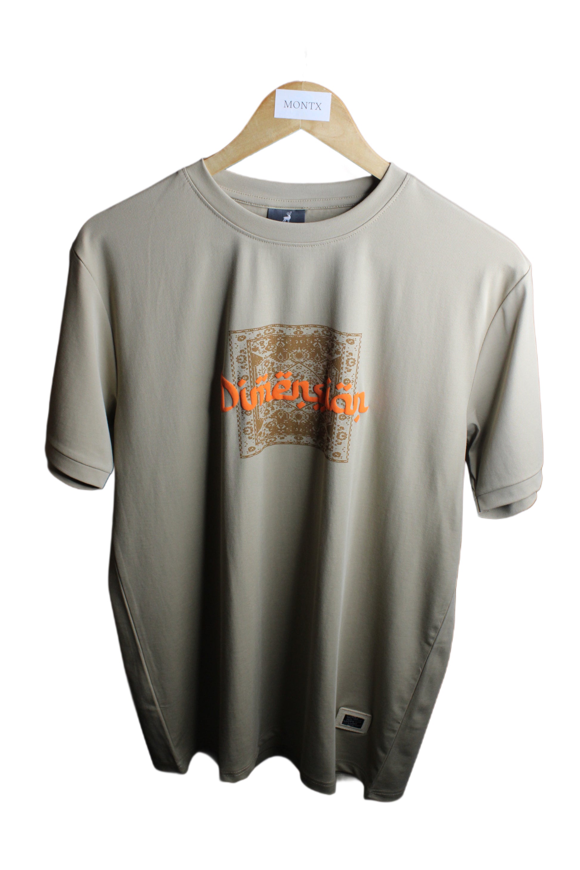 Montx Men's Cotton Round Neck T-shirt  Dimension Print  Regular Fit - Size XL - Montx The Clothing Brand