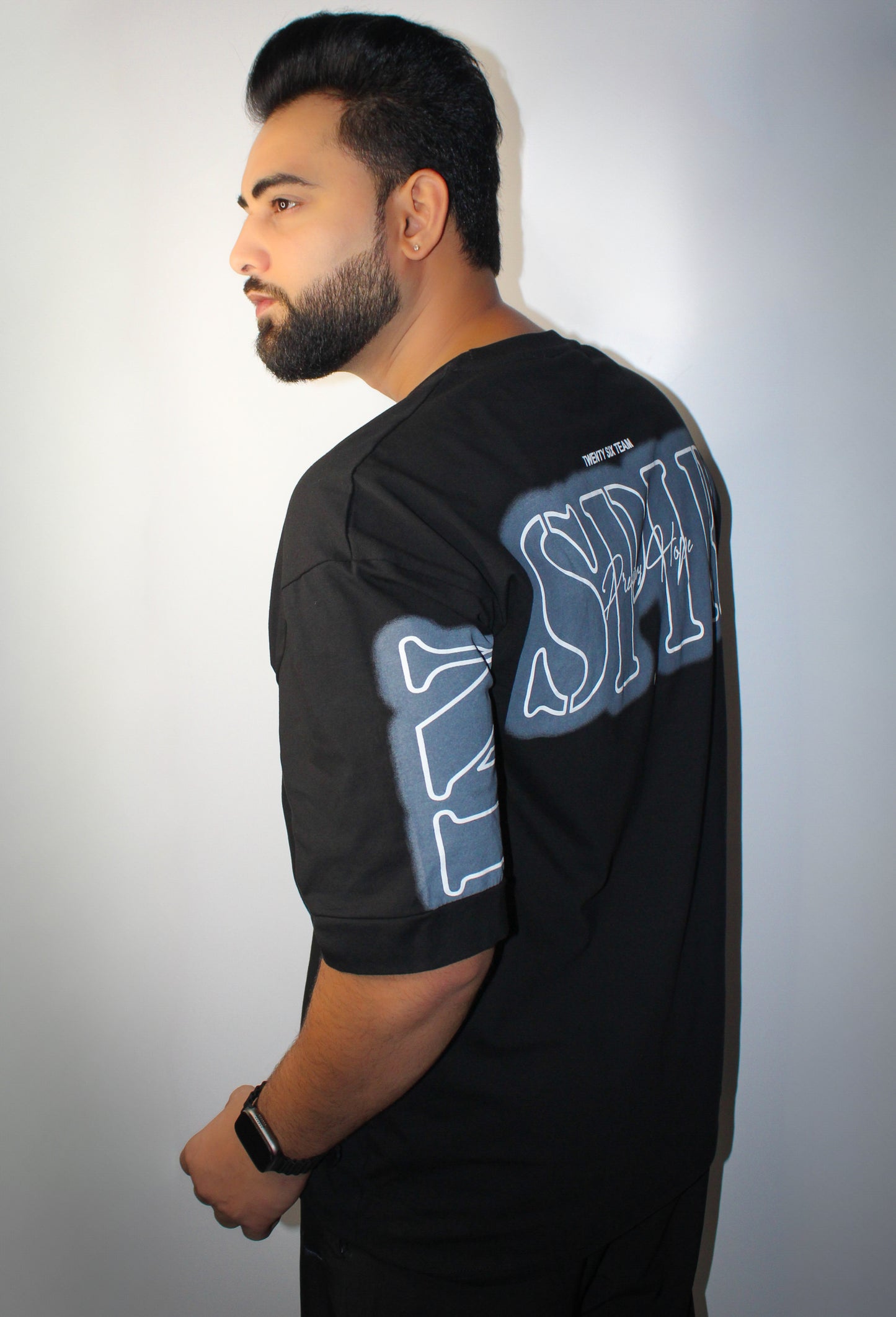 Montx Men's Inspired Print T-shirt Oversized Fit - Black Color - Montx The Clothing Brand