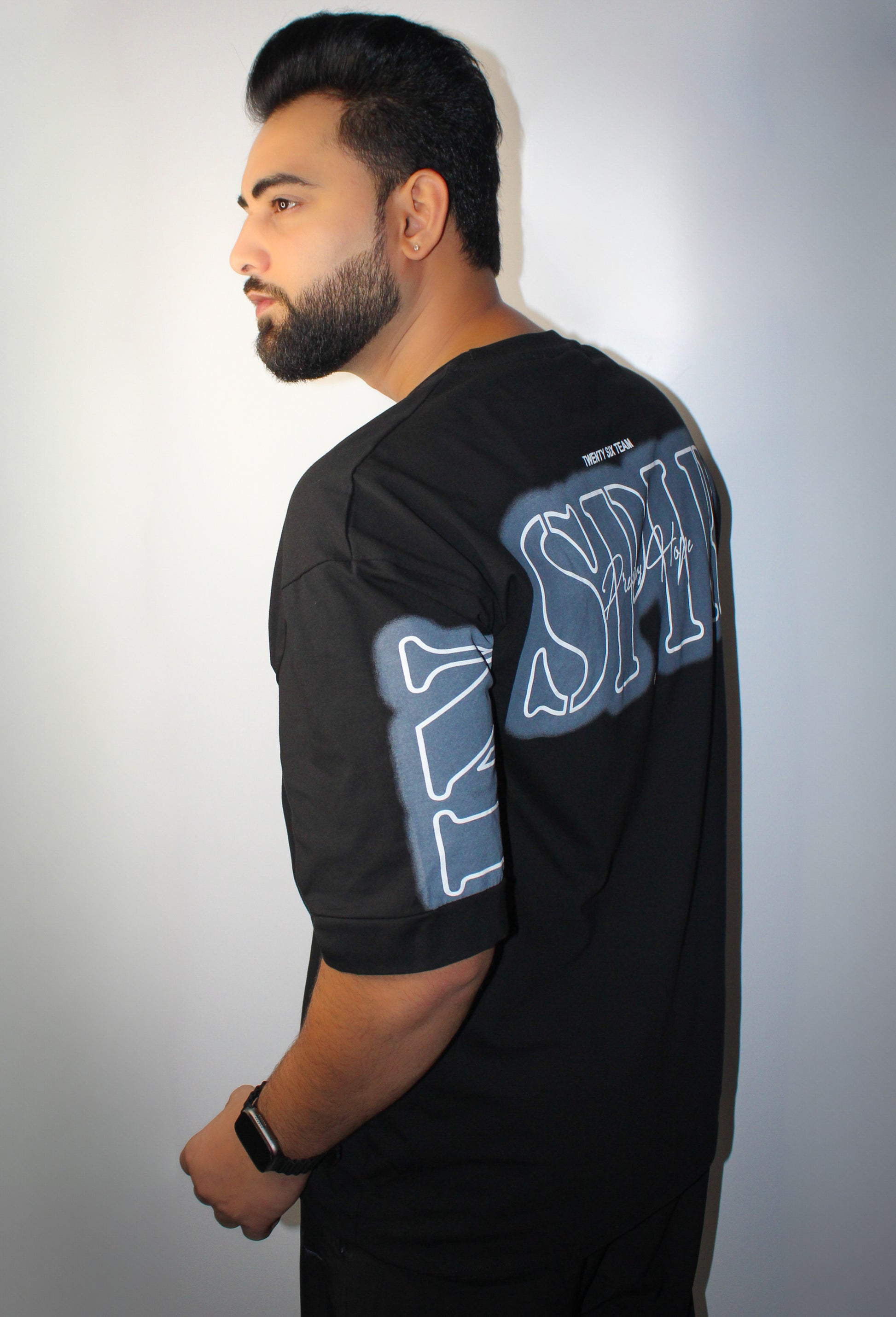 Montx Men's Inspired Print T-shirt Oversized Fit - Black Color - Montx The Clothing Brand