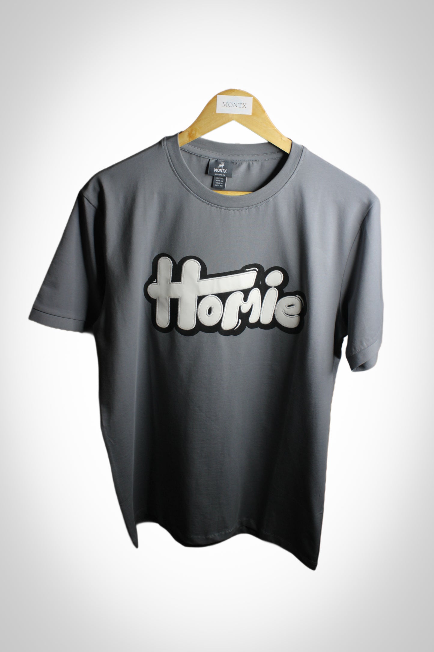 Men's Half Sleeve Round Neck T-Shirt  Regular Fit - Grey Color - Montx The Clothing Brand
