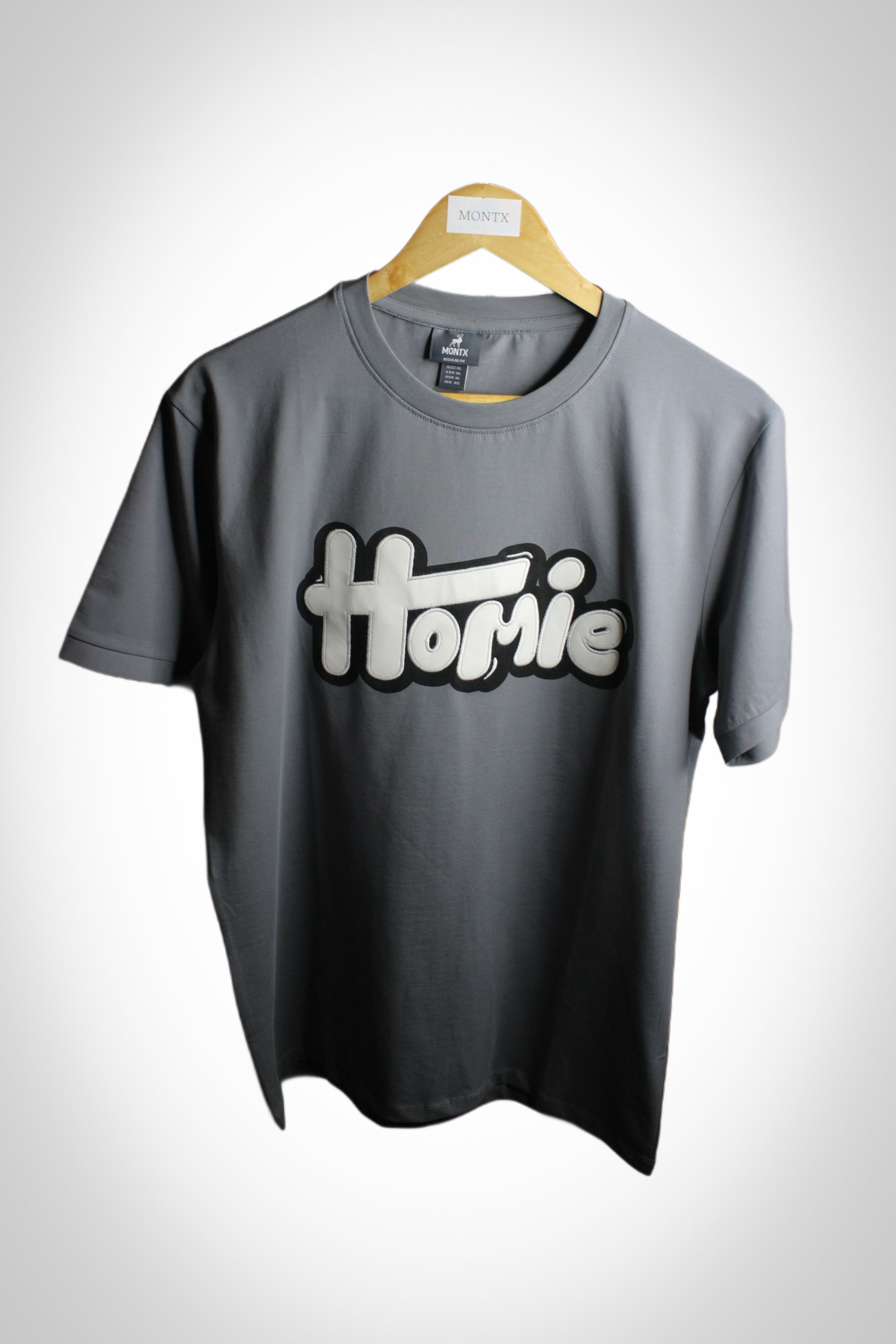 Men's Half Sleeve Round Neck T-Shirt  Regular Fit - Grey Color - Montx The Clothing Brand