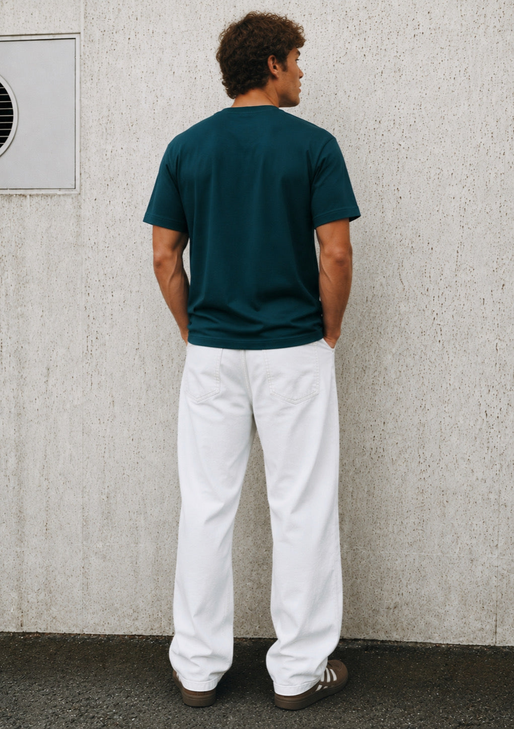 Urban Explorer Graphic Printed Regular Fit T-Shirt for Men – Teal Green
