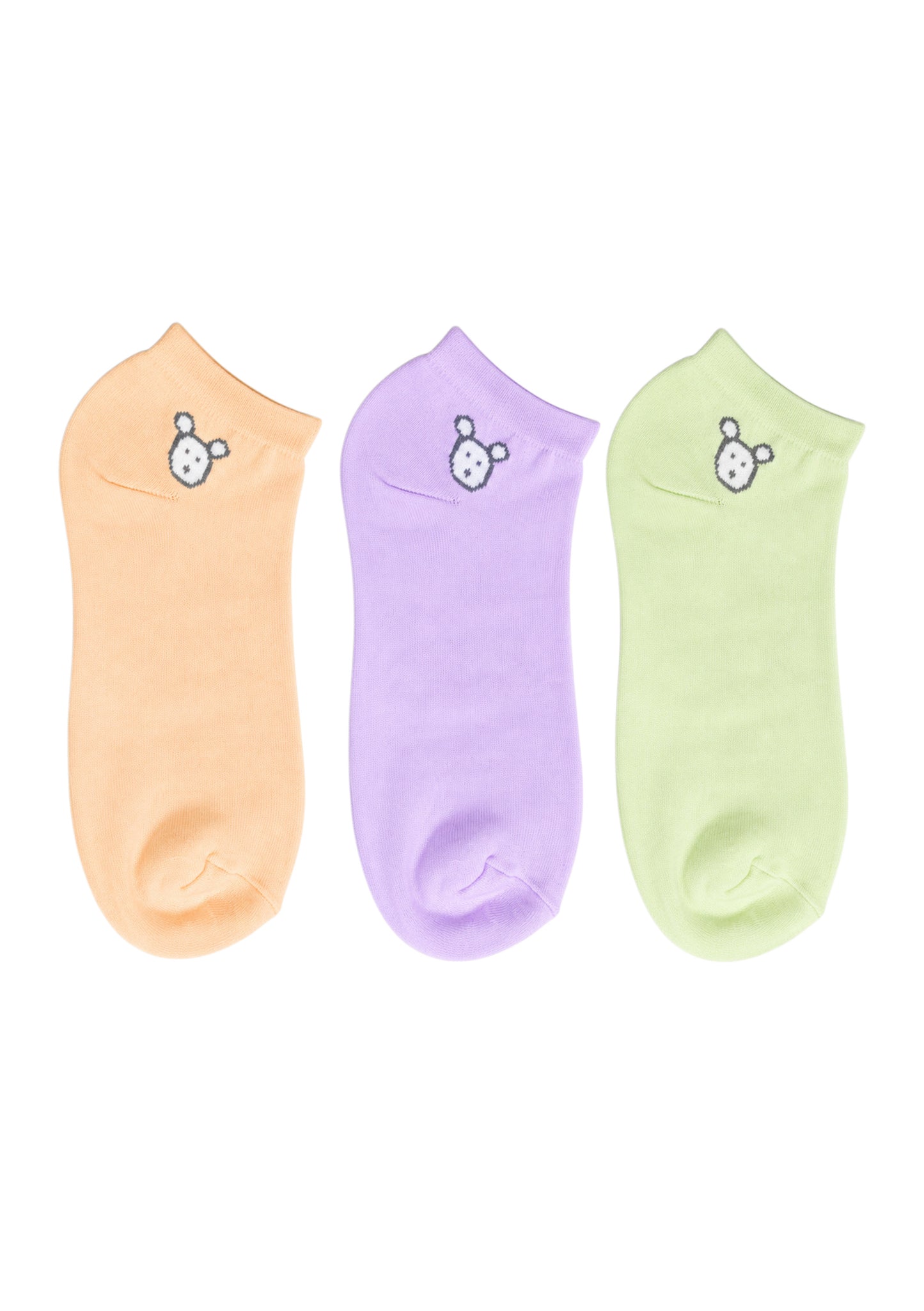 Montx Women's 3 Pair Ankle Socks – Soft Cotton Comfort
