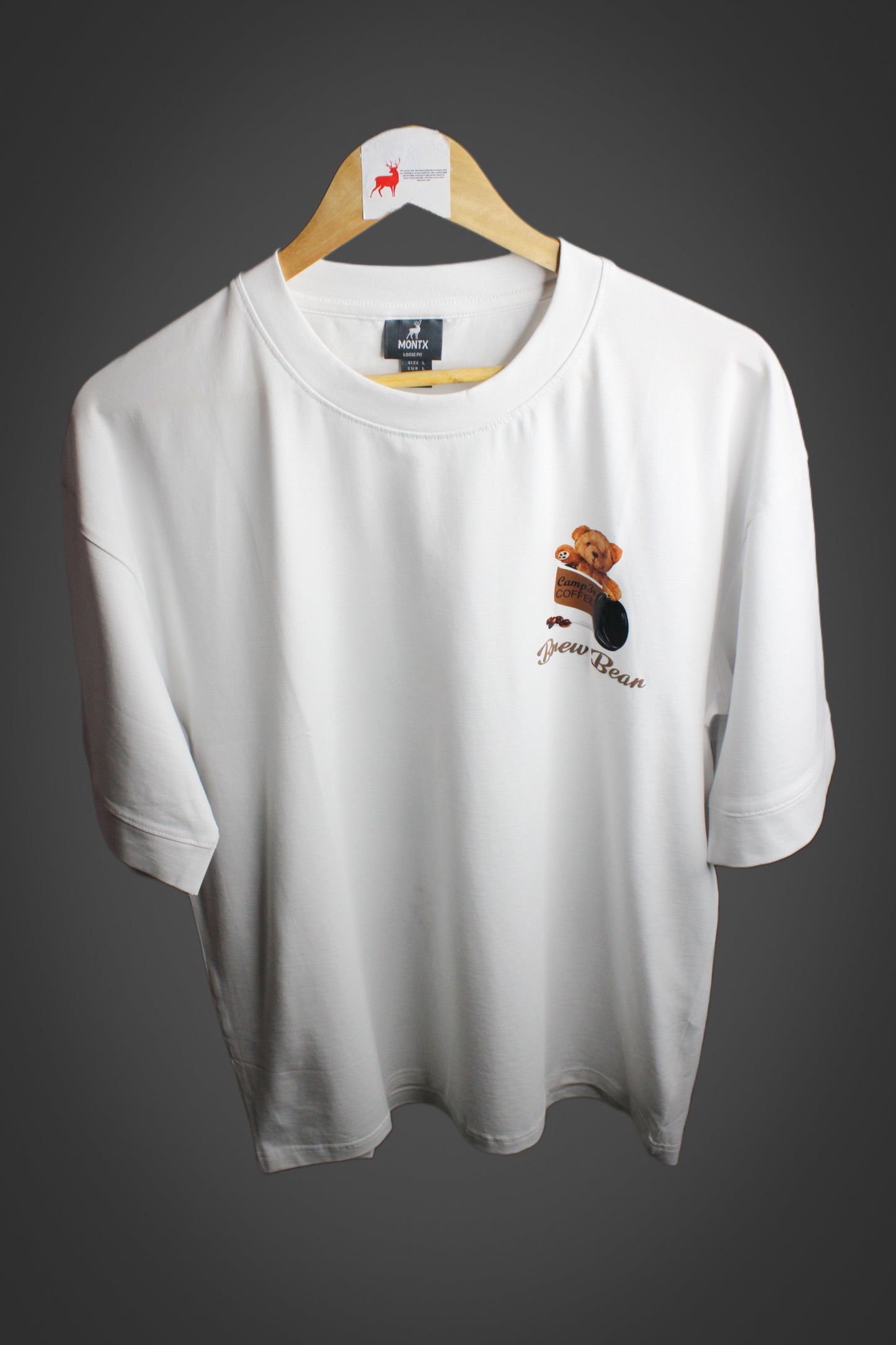 Montx Men's Teddy Print T-shirt – Drop Shoulder - Loose Fit - Montx The Clothing Brand
