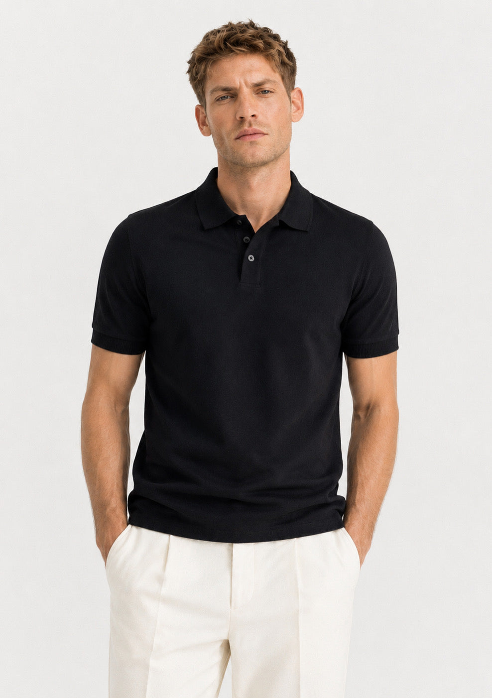 Montx Men’s Black Premium Cotton Polo T-Shirt - Montx The Clothing Brand