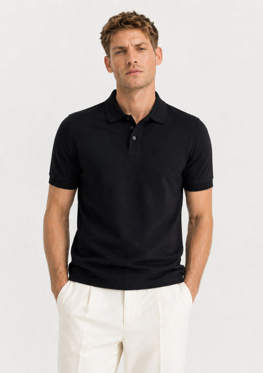 Montx Men’s Black Premium Cotton Polo T-Shirt - Montx The Clothing Brand