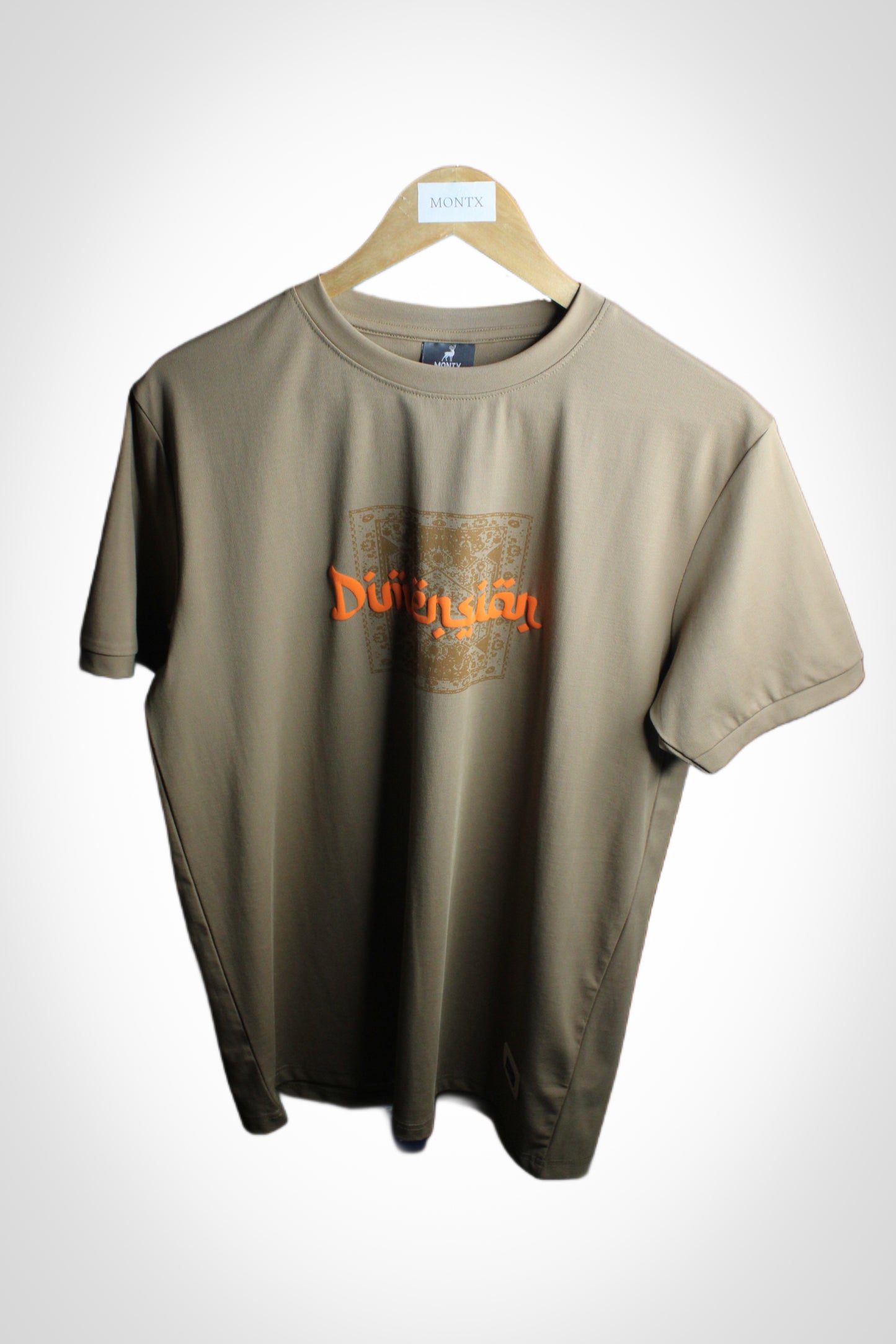 Montx Men's Cotton Round Neck T-shirt  Dimension Print  Regular Fit - Size XL - Montx The Clothing Brand