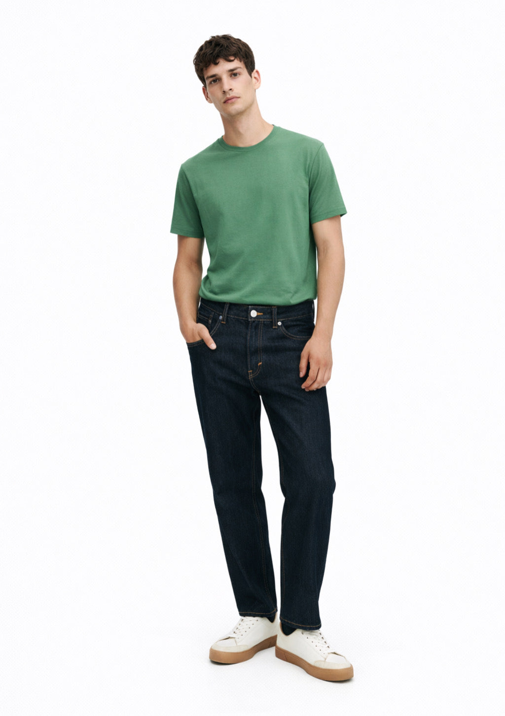 Men's Half Sleeve Round Neck T-Shirt Regular Fit - Green Color - Montx The Clothing Brand