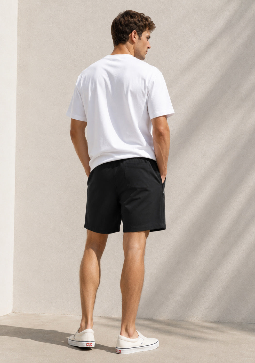 Montx Men’s Cotton Shorts with Back Pocket – Black Color - Montx The Clothing Brand