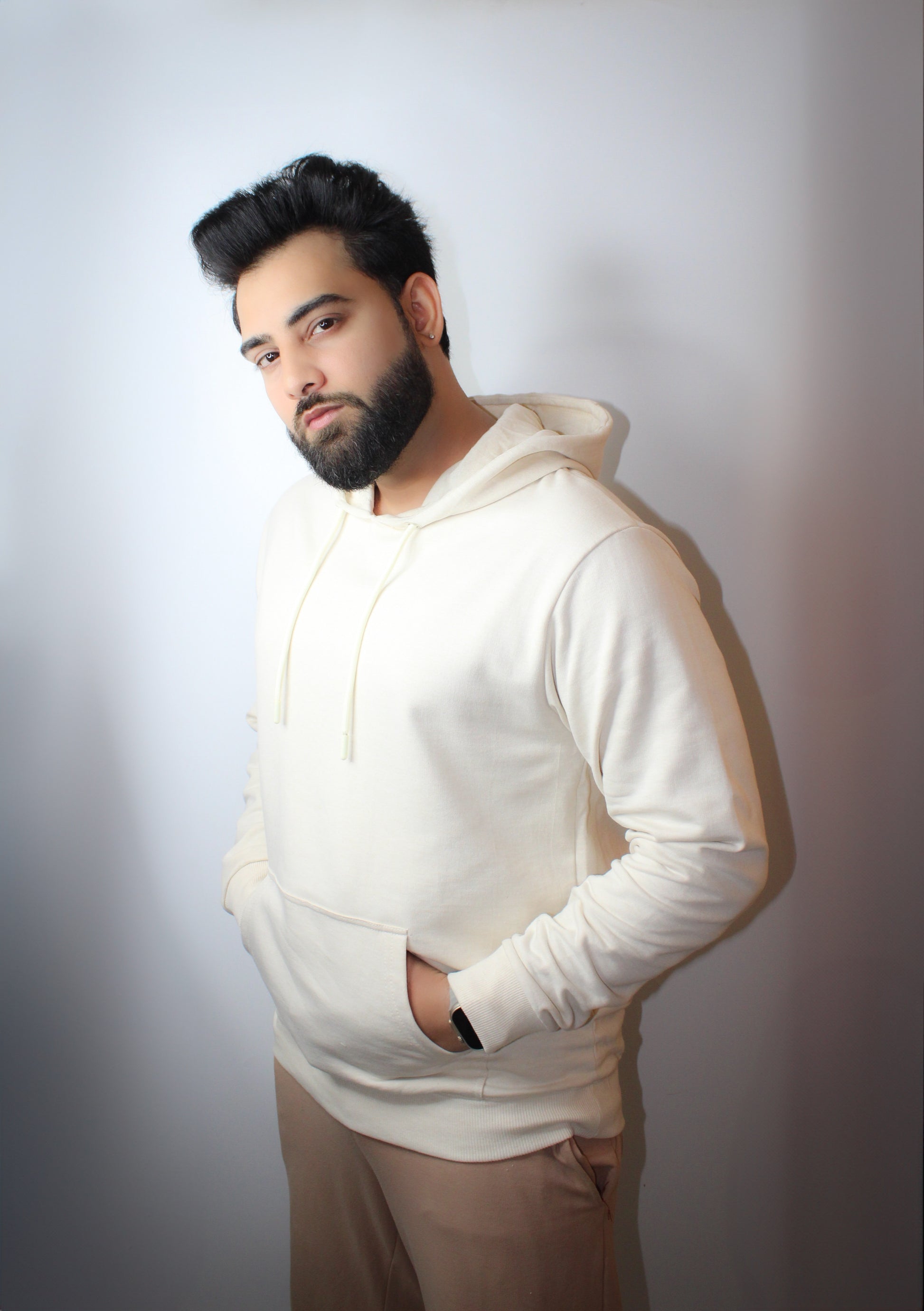 Montx Lightweight Basic Hoodie – Off White Color - Montx The Clothing Brand
