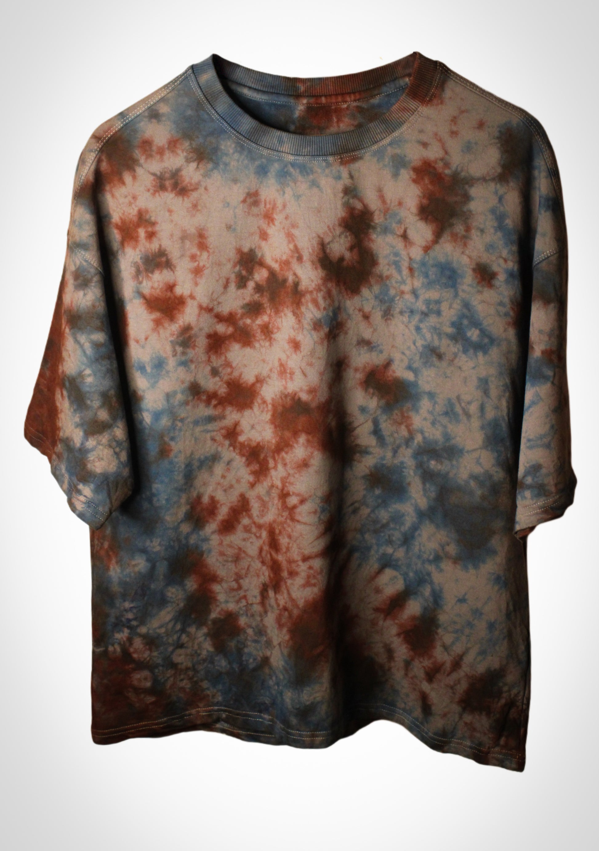 Montx Men's Charcoal Tie & Dye Oversized Round Neck T-shirt – Designed in India - Montx The Clothing Brand